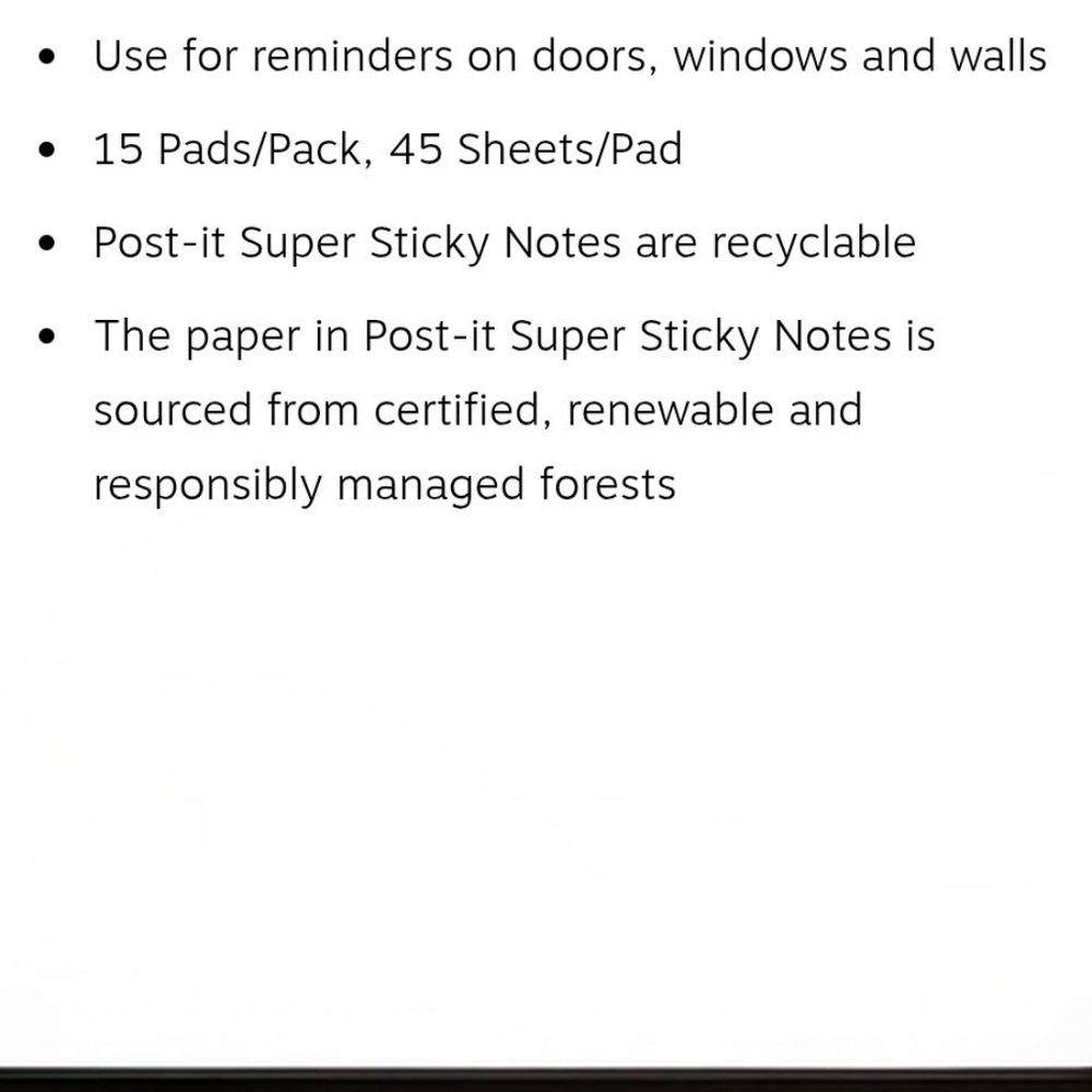 Post-It Super Sticky Notes - Picture 4 of 4